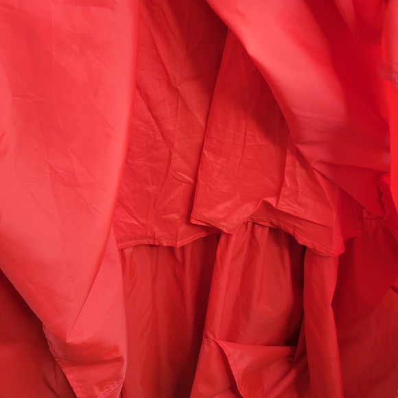 Staud Red Two-Piece Set Crop Top Med & Tiered Maxi Skirt Lg Tie Detail Boho Chic - Picture 9 of 16